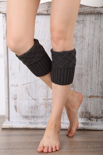 Boot Cuff Thick Short-Sleeved Thick Thick Bamboo Knit Wool Yarn Socks - 8