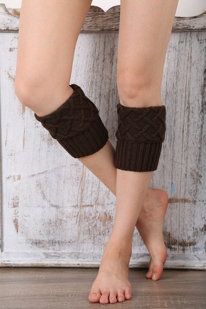 Boot Cuff Thick Short-Sleeved Thick Thick Bamboo Knit Wool Yarn Socks - 8