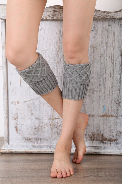 Boot Cuff Thick Short-Sleeved Thick Thick Bamboo Knit Wool Yarn Socks - 8