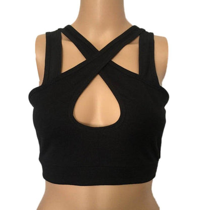 Solid Color Ishowtienda Fashion Womens Sexy Tops Vest Fashion Camisole  Sleeveless T-Shirt Sport Bra