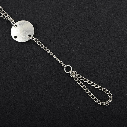 Vintage Exaggerated Ethnic Style Hollow Drip Carved Metal Beach Anklets Dripping Footstool