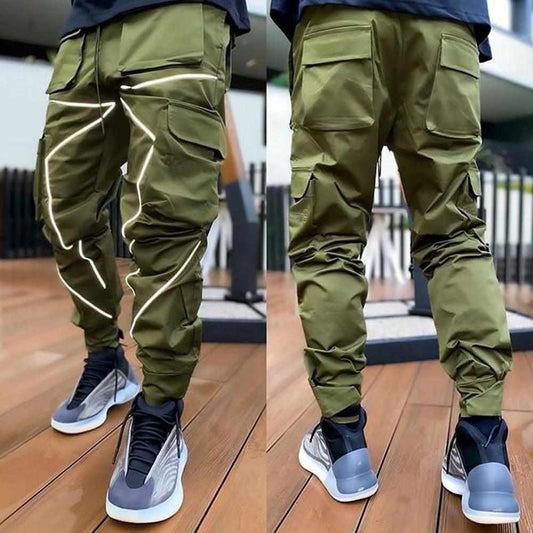 Sky Madrid Reflective Cargo Pants