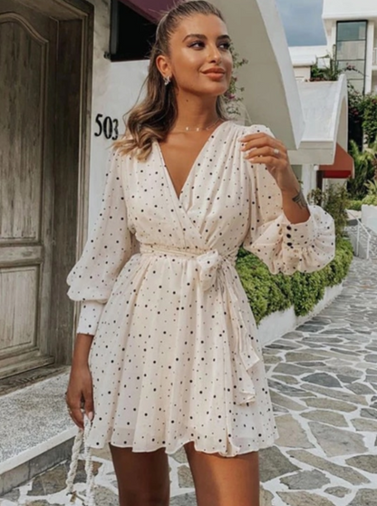 Saia Polka Dot Dress