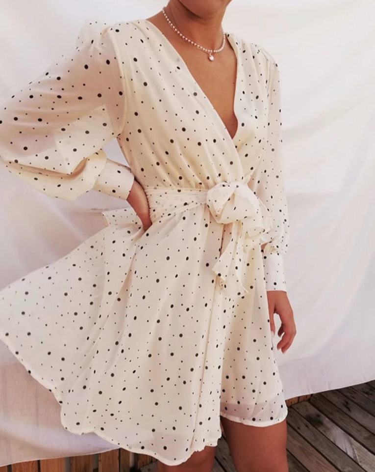 Saia Polka Dot Dress