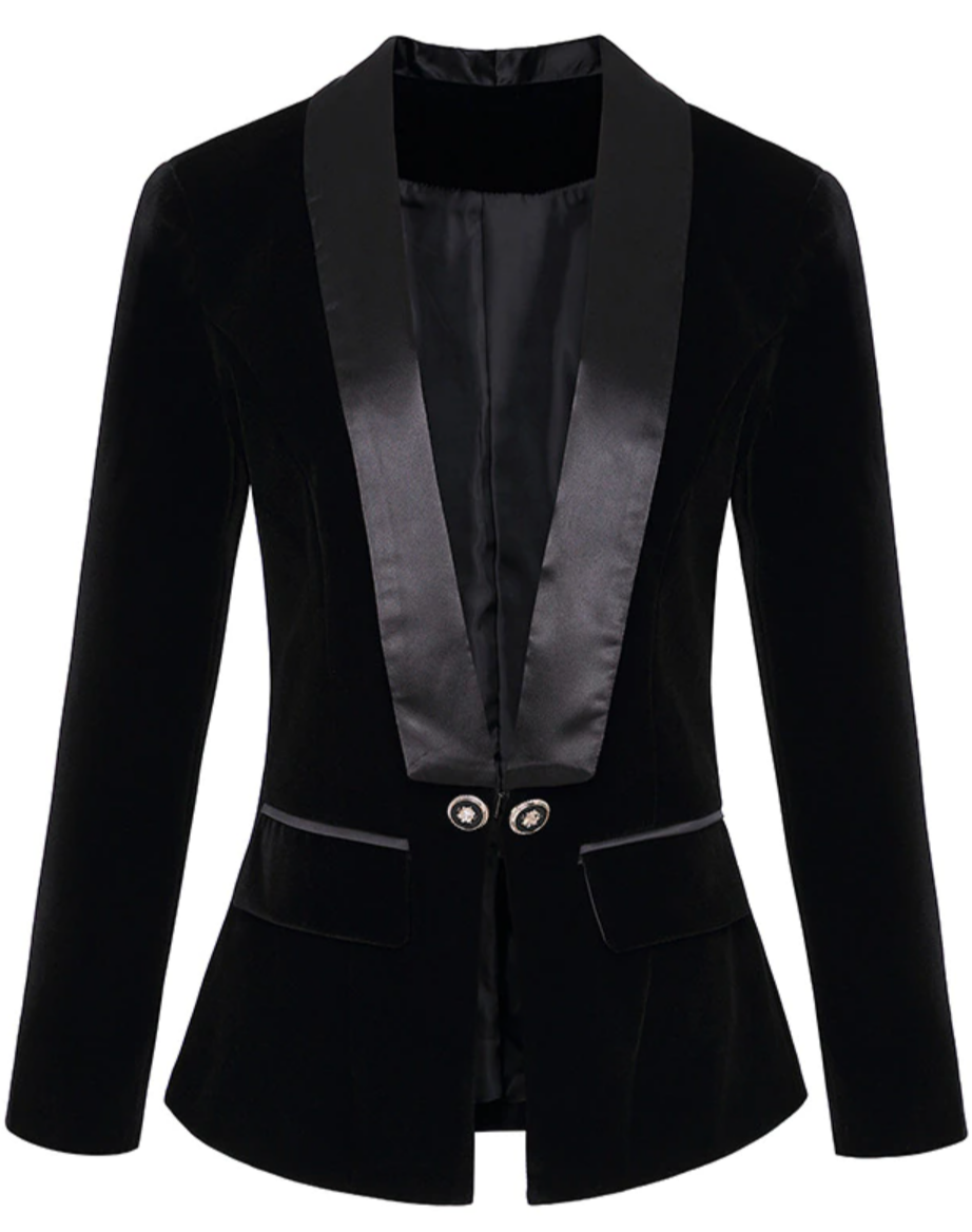 Velvet Runway Blazer /Plus Size/