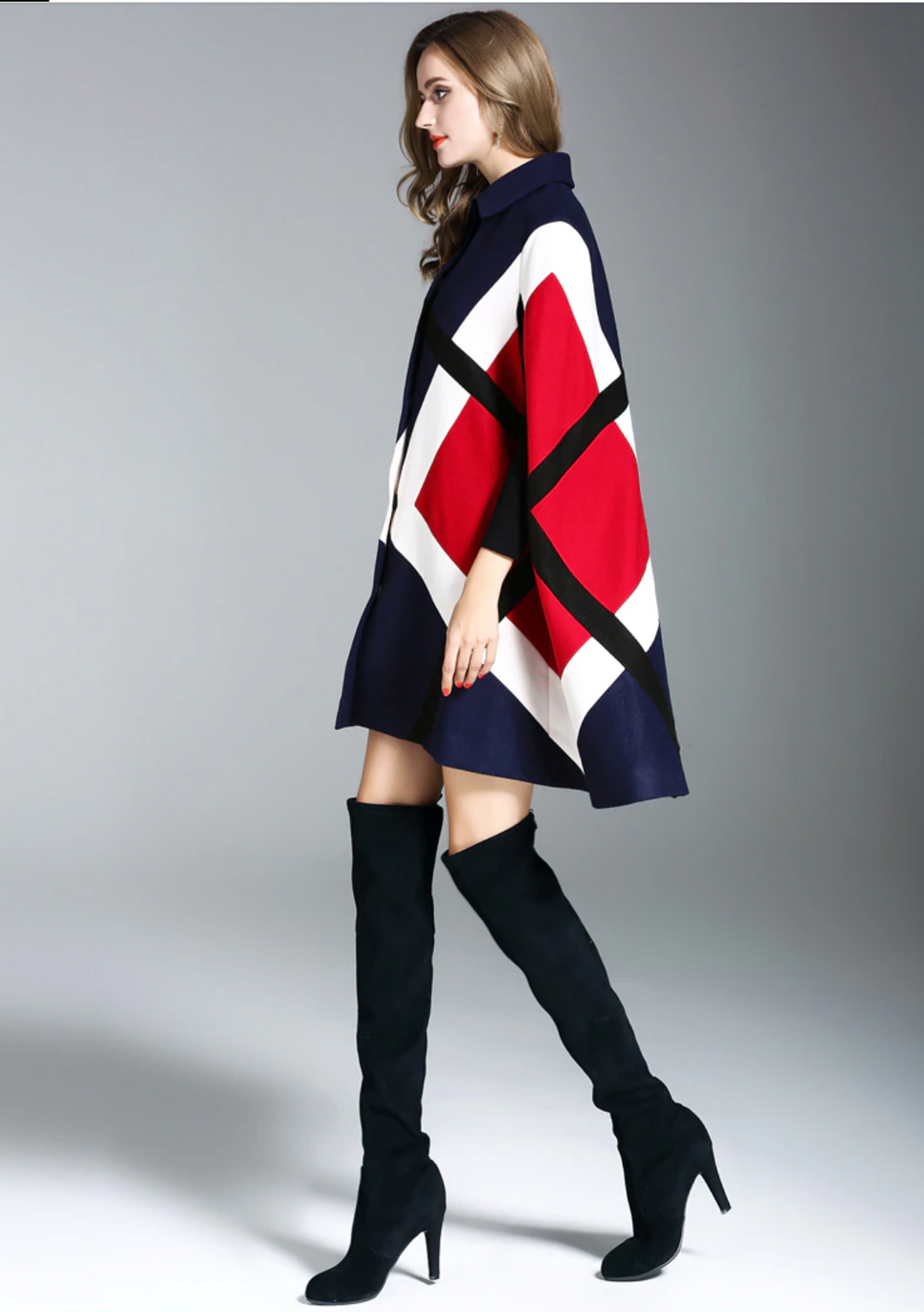 Rosa Batwing Cape Coat