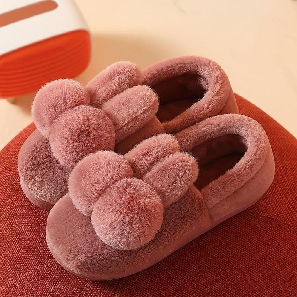 Sky Madrid Fluffy Rabbit Ear Slippers