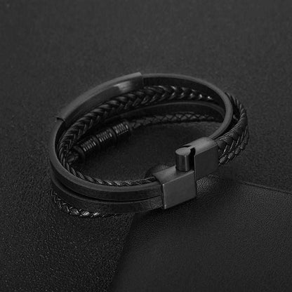 Saint Morris Woven Leather Bracelets