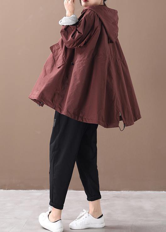 Modern hooded baggy Plus Size clothes For Women green silhouette winter outwear