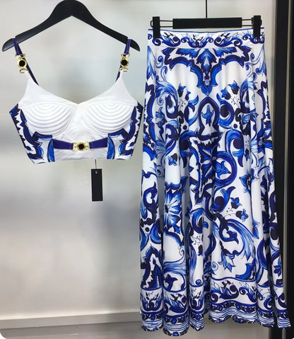 Gloria Top & Skirt Set