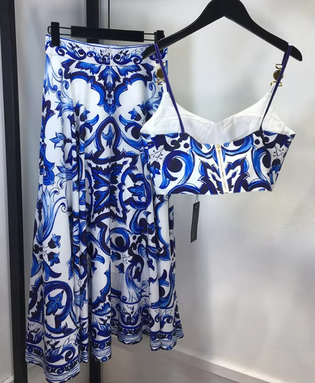 Gloria Top & Skirt Set