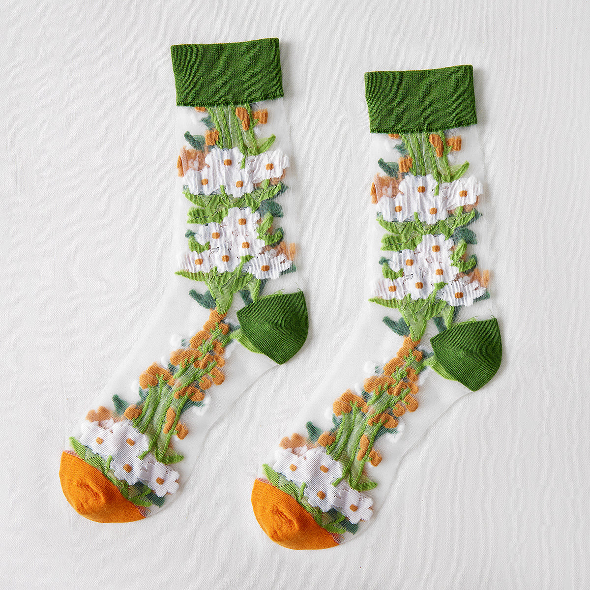 Rufia - Floral Pattern Summer Socks