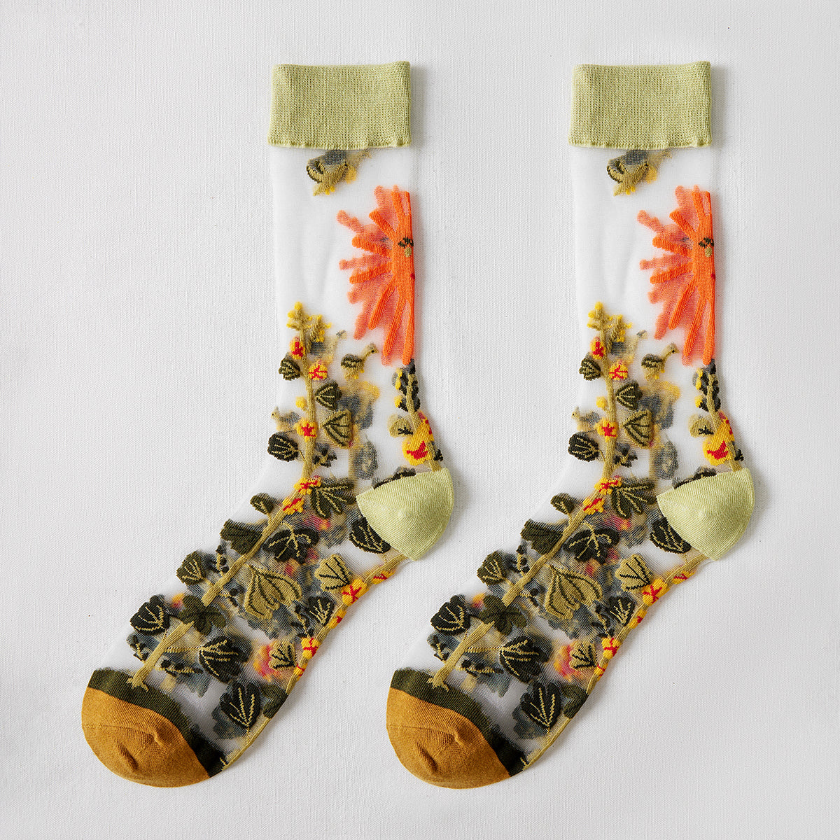 Rufia - Floral Pattern Summer Socks