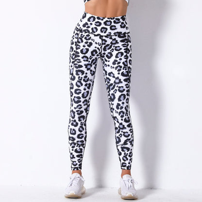 Comfortable Breathable Digital Print Yoga Pants High Waist Slim Sports Leggings