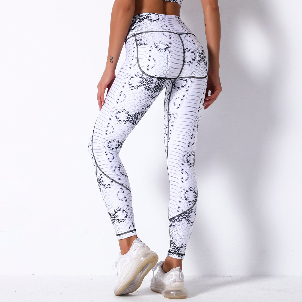 Comfortable Breathable Digital Print Yoga Pants High Waist Slim Sports Leggings