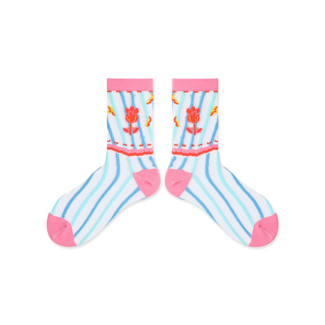 Rufia - Pastel Cartoon Socks - Breathable &amp; Soft