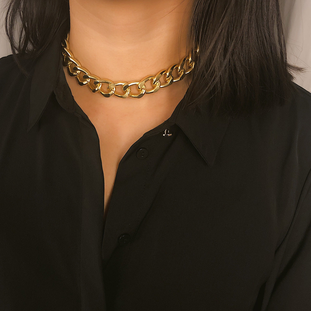 Trendy Minimalist Metal Chain Necklace For Women