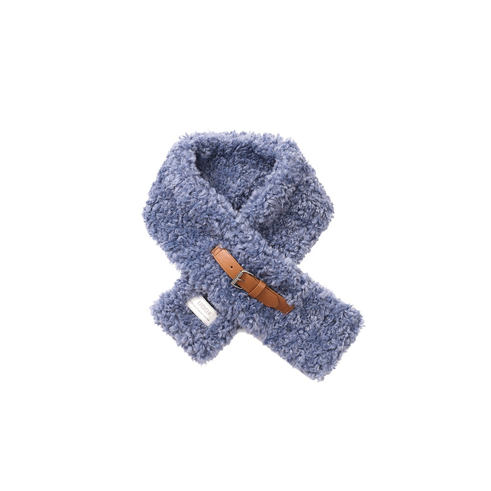 Urban Solid PU Buckle Design Keep Warm Shawl&Scarf