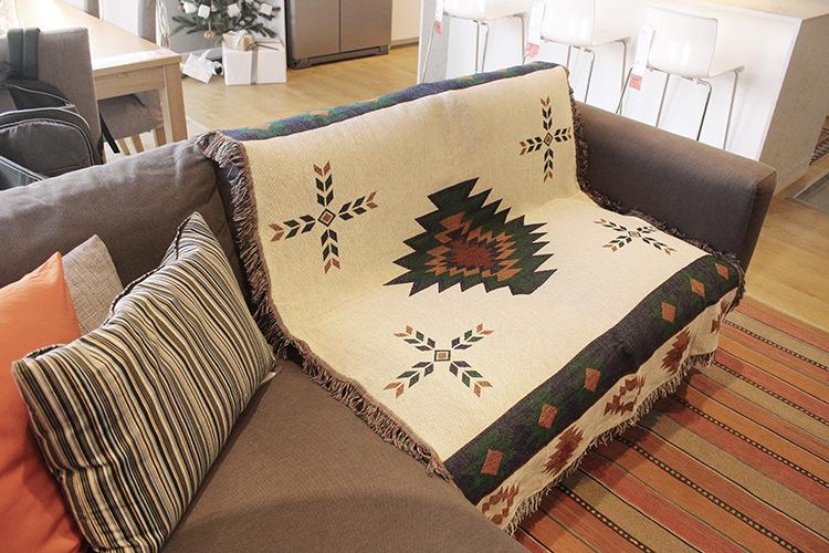 National Style Woven Casual Blanket Fabric Blanket Cover Blanket