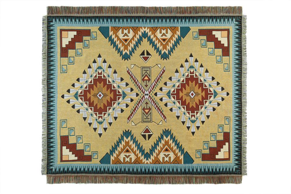 National Style Woven Casual Blanket Fabric Blanket Cover Blanket