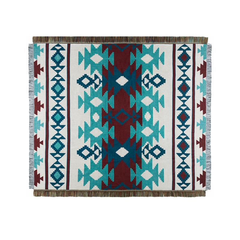 National Style Woven Casual Blanket Fabric Blanket Cover Blanket
