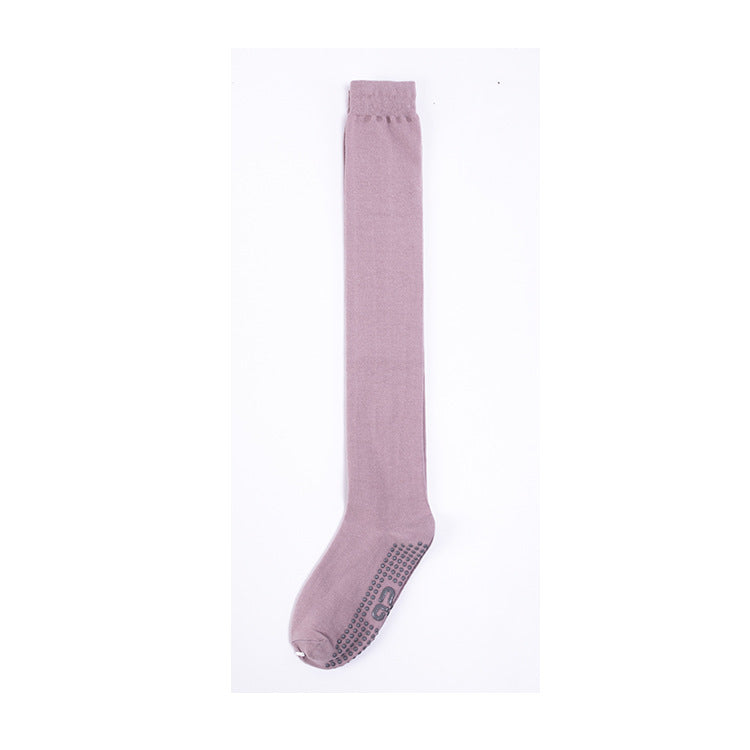 Autumn And Winter Warm Over Knee Long Yoga Socks Cotton Leggings Sock Anti Slip Dance Socks Floor Socks