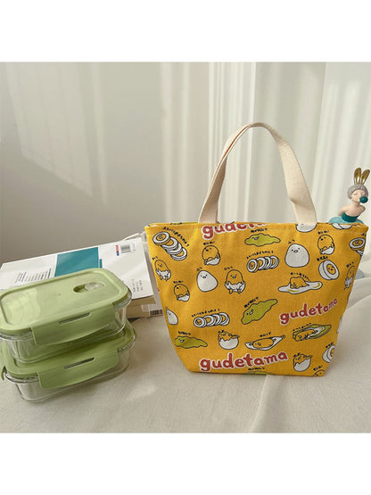 Cosbai - Canvas Small Tote with Assorted Patterns