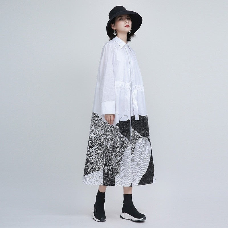 Printed Midi Dress