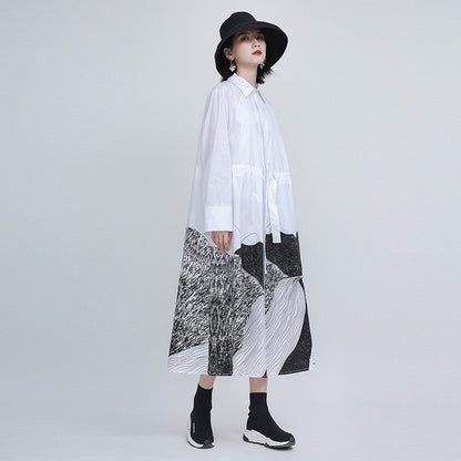 Printed Midi Dress