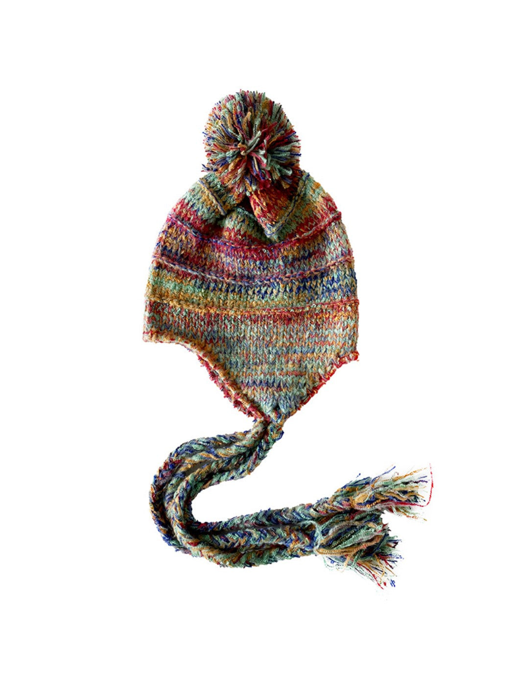 Haila - Women’s Colorblock Knit Earflap Beanie
