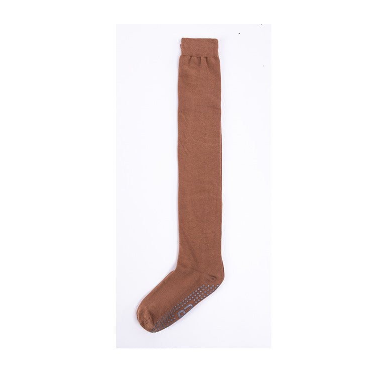 Autumn And Winter Warm Over Knee Long Yoga Socks Cotton Leggings Sock Anti Slip Dance Socks Floor Socks
