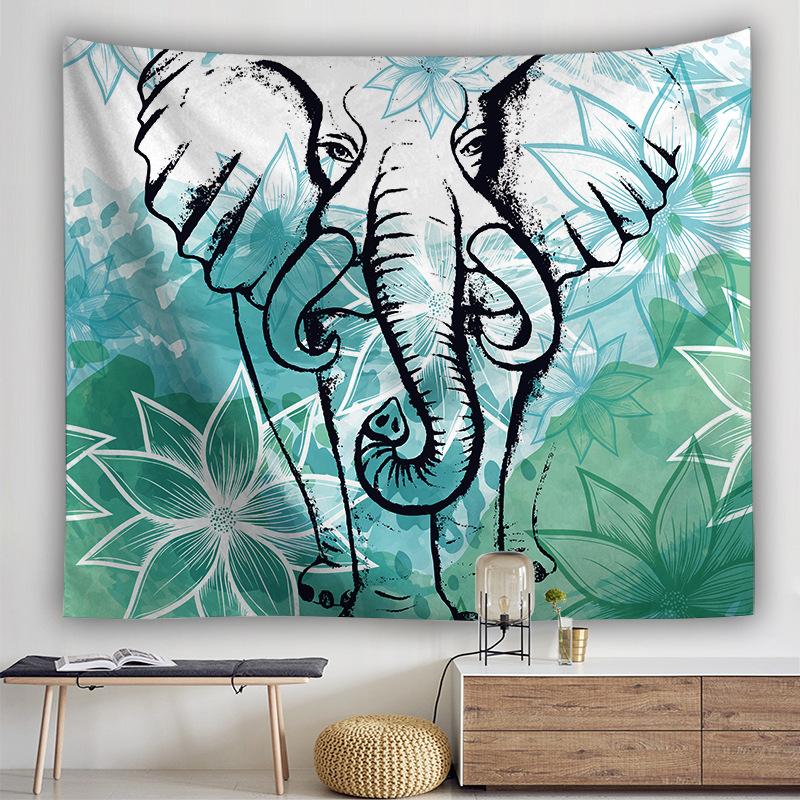 Datura Moon Sun Bohemian Background Cloth Bedroom Home Hanging Cloth Tapestry
