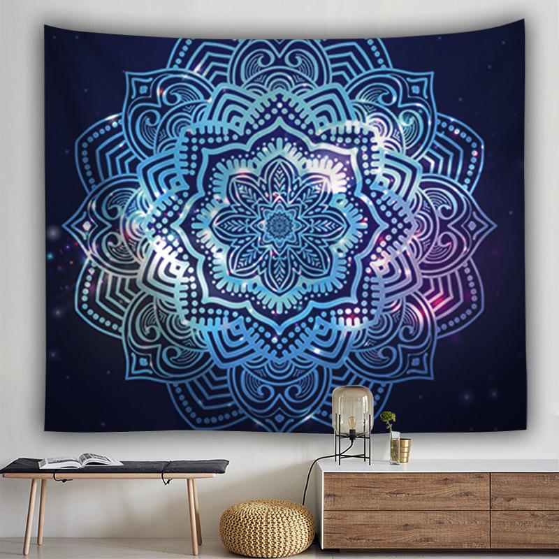 Datura Moon Sun Bohemian Background Cloth Bedroom Home Hanging Cloth Tapestry