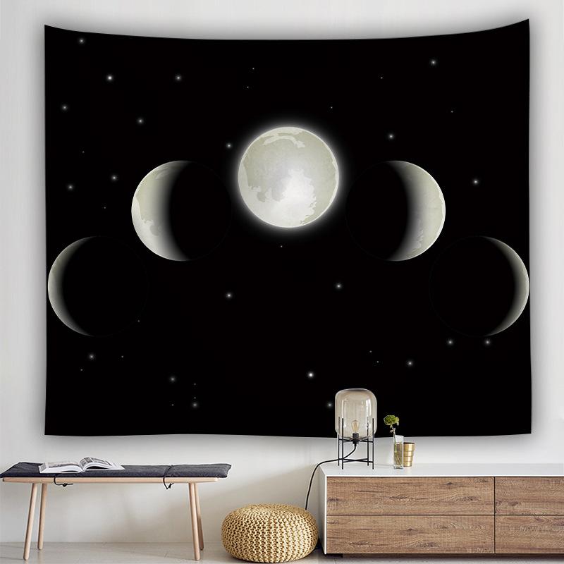 Datura Moon Sun Bohemian Background Cloth Bedroom Home Hanging Cloth Tapestry