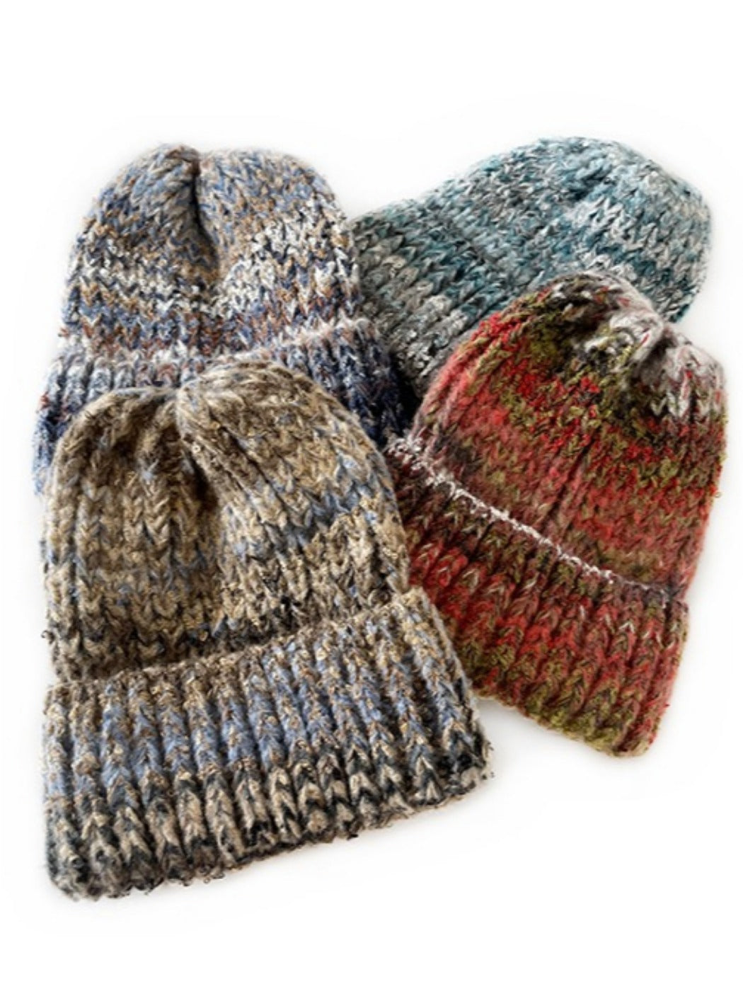 Haila - Vintage Gradient Knitted Warm Beanie