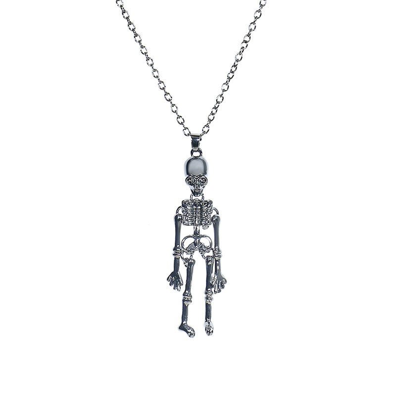 Halloween Ghost Skull Bat Pumpkin Pendant Necklace
