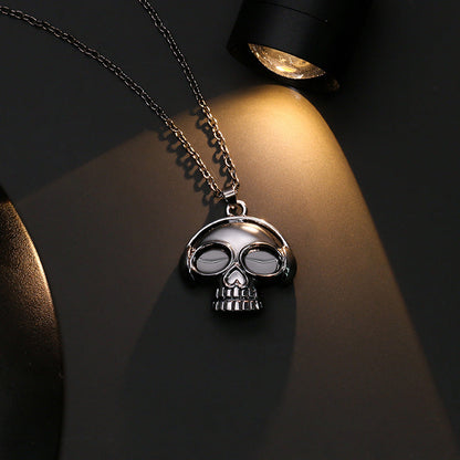 Halloween Ghost Skull Bat Pumpkin Pendant Necklace