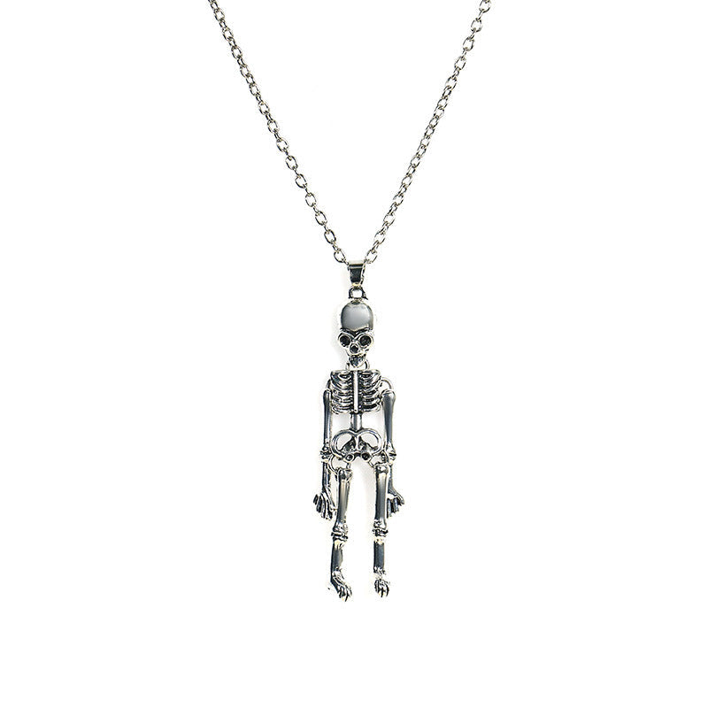 Halloween Ghost Skull Bat Pumpkin Pendant Necklace