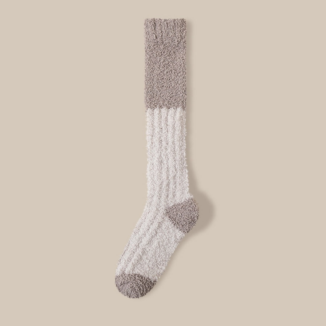Rufia - Color Block Knee-High Towel Socks