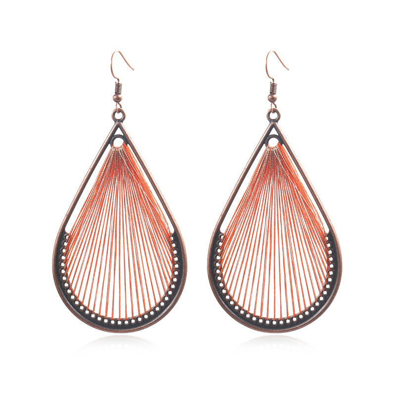 Handcrafted Bohemian Circular Earrings Vintage Style