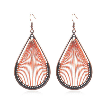Handcrafted Bohemian Circular Earrings Vintage Style