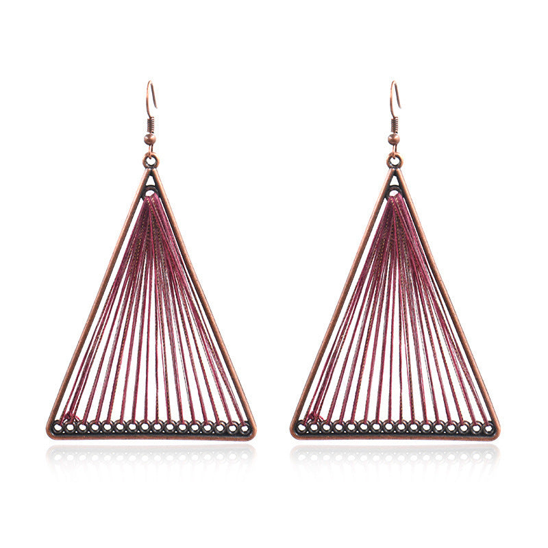 Handcrafted Bohemian Circular Earrings Vintage Style
