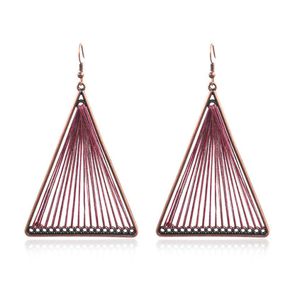 Handcrafted Bohemian Circular Earrings Vintage Style