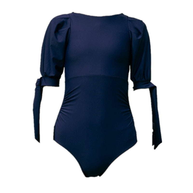 One-Piece Swimsuit Female Sexy Slim Belly Beautiful Back Small Fresh