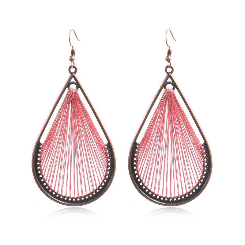 Handcrafted Bohemian Circular Earrings Vintage Style
