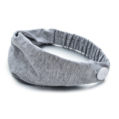 Solid Color Button Mask Hair Band Anti-Strangulation Cotton Elastic Yoga Fitness For Men And Women Sports Wash Hair Accessories Can Be Customized