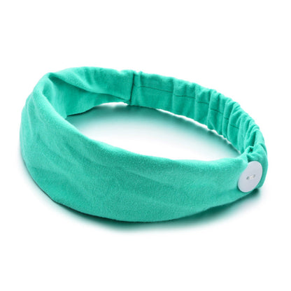 Solid Color Button Mask Hair Band Anti-Strangulation Cotton Elastic Yoga Fitness For Men And Women Sports Wash Hair Accessories Can Be Customized