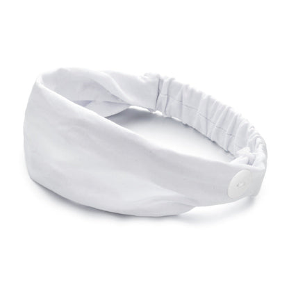 Solid Color Button Mask Hair Band Anti-Strangulation Cotton Elastic Yoga Fitness For Men And Women Sports Wash Hair Accessories Can Be Customized
