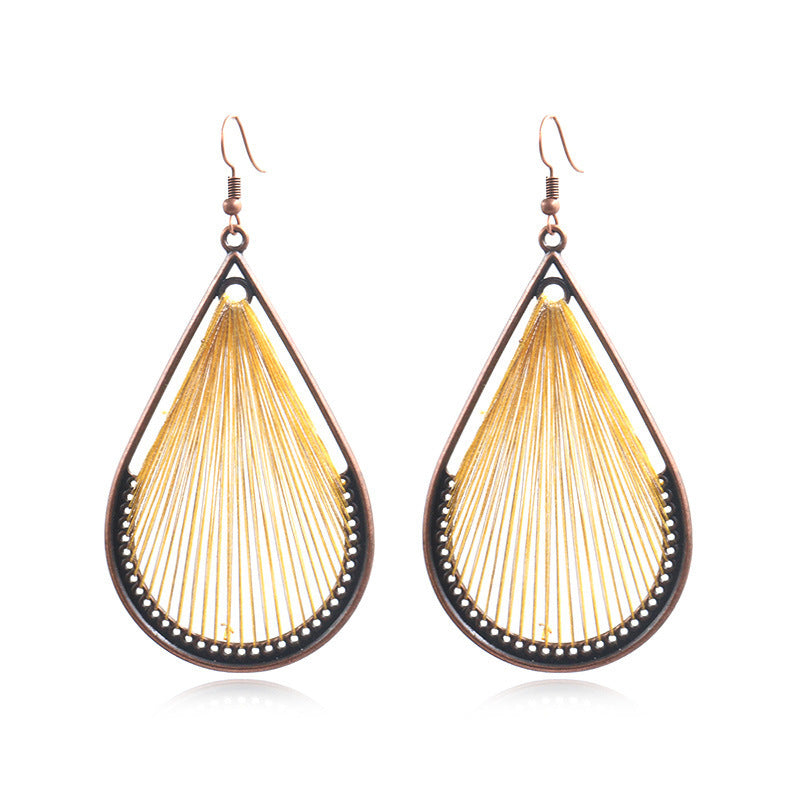 Handcrafted Bohemian Circular Earrings Vintage Style