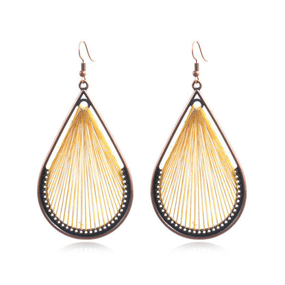 Handcrafted Bohemian Circular Earrings Vintage Style